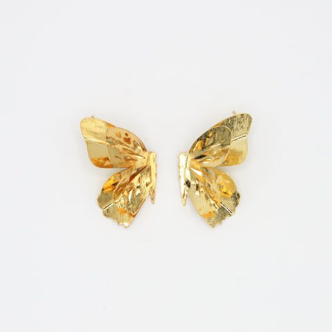 Golden Half Butterfly Studs Earrings