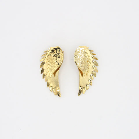 Golden Angel´S Wings Studs Earrings