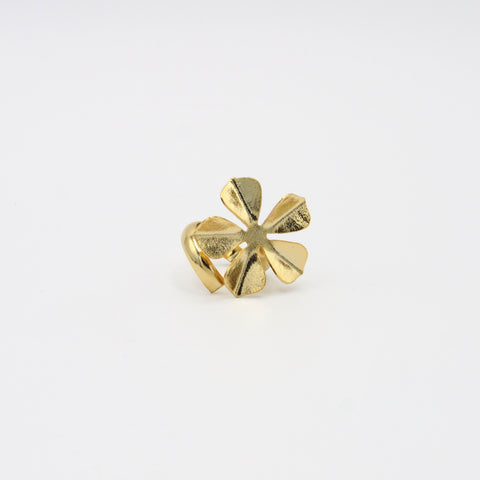 Golden Spiral Flower Ring