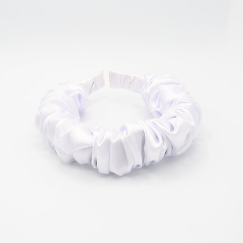 White Satin Fabric Headband