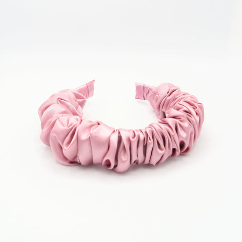 Violet Satin Fabric Headband