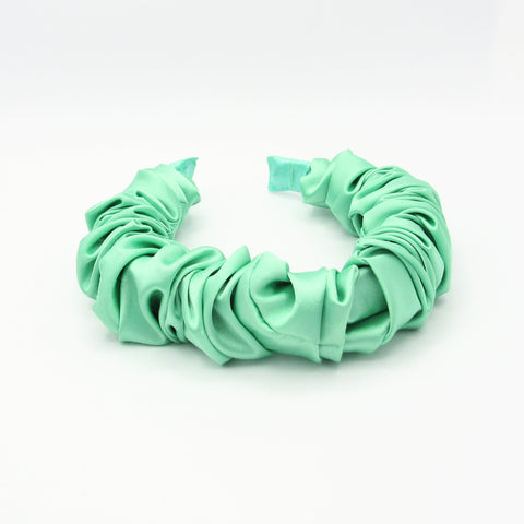 Turquoise Satin Fabric Headband