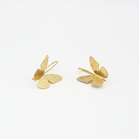 Butterfly Mini Golden Drop Earrings