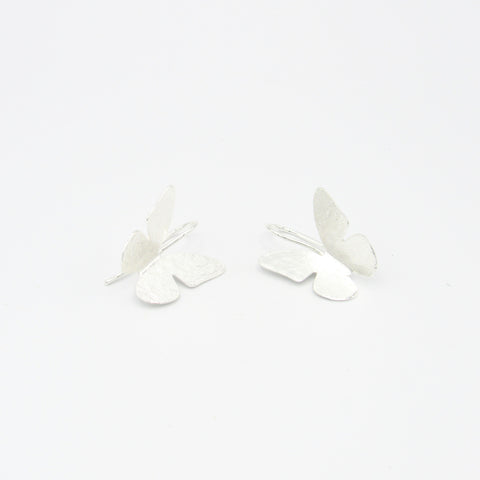 Butterfly Mini Silver-Tone Drop Earrings