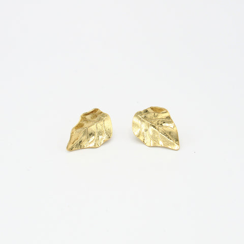 Leaves Mini Golden Studs Earrings