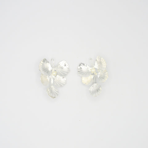 Shells Pearl Silver-Tone Drop Earrings