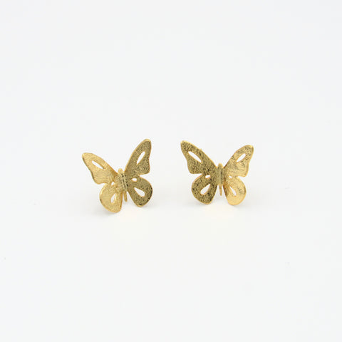 Butterfly Mini Golden Studs Earrings And Ring Set