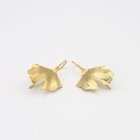 Mermaid'S Tail Golden Drop Earrings