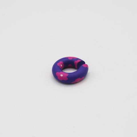 Violet Clay Ear Cuff