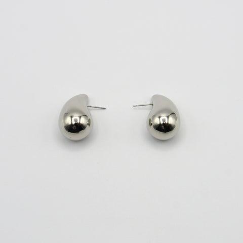 Drop Silver-Tone Studs Earrings