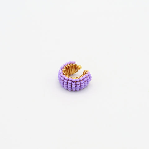 Woven Twisted Violet Ear Cuff