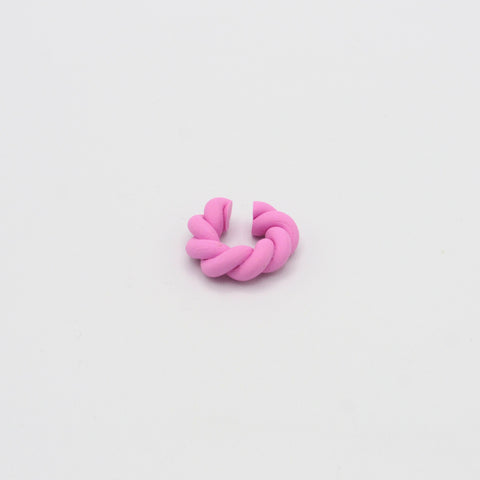 Clay Braided Pink Ear Cuff