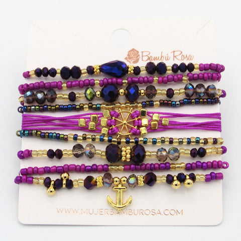 Violet Musa Bracelets Set