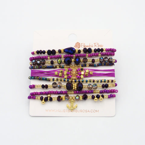 Violet Musa Bracelets Set