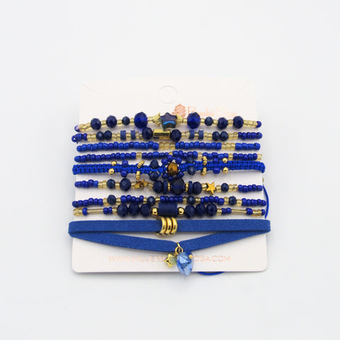 Blue Musa Bracelets Set