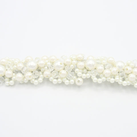 Pearls And Crystals White Tiara