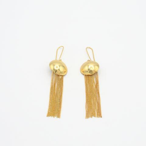 Ovals Musa Golden Drop Earrings