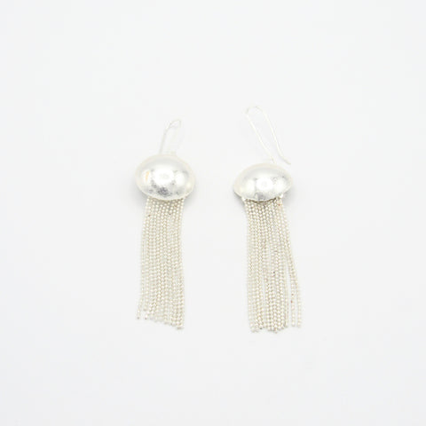 Ovals Musa Silver-Tone Drop Earrings