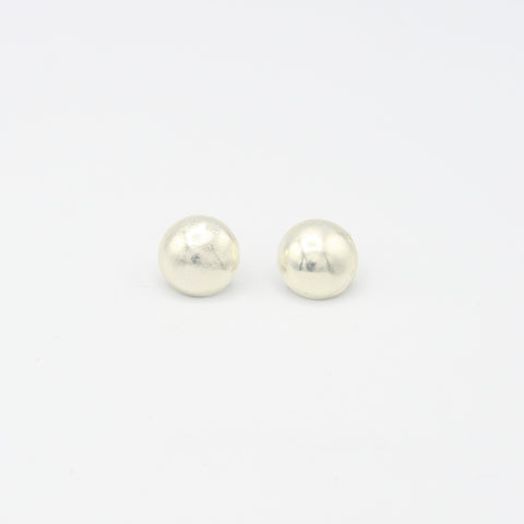 Circles Silver-Tone Studs Earrings