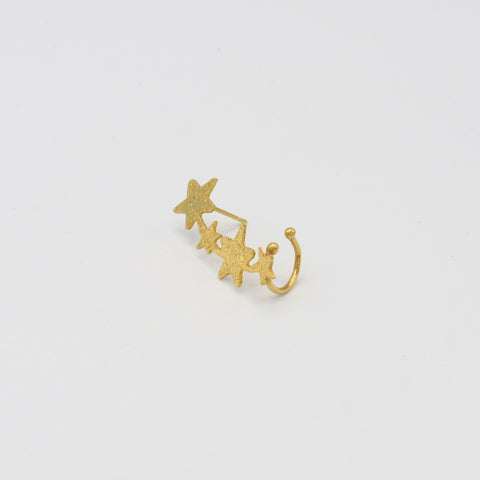 Stars Golden Ear Cuff