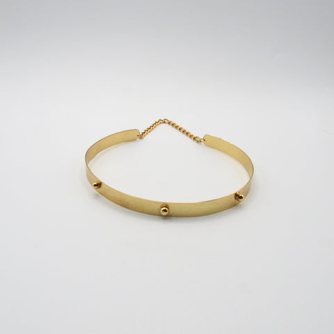 Balls Golden Choker Necklace