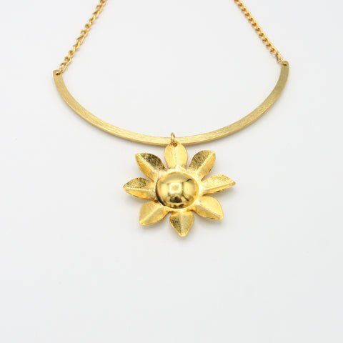 Flowers Musa Golden Necklace