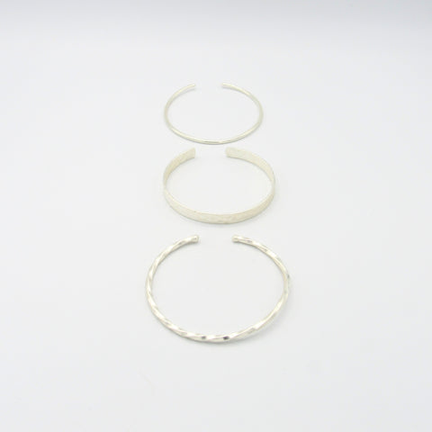 X3 Silver-Tone Bracelet Set