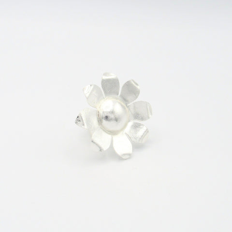 Flowers Musa Silver-Tone Ring