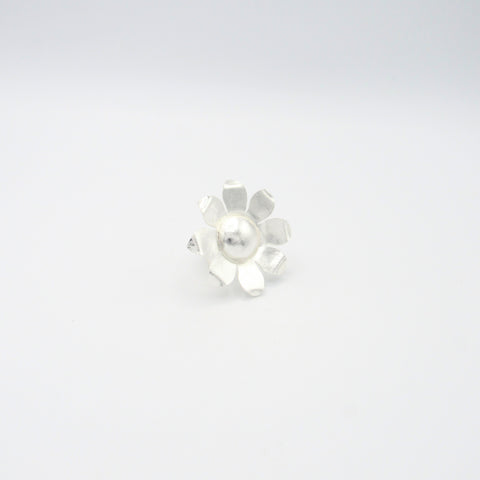 Flowers Musa Silver-Tone Ring