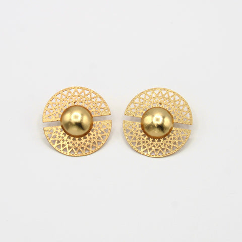 Seeds Studs Earrings Golden