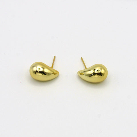 Drops Stud Earrings Connection Golden