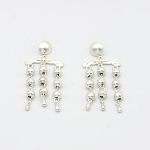 Chandeliers Earrings Connection Silver-Tone