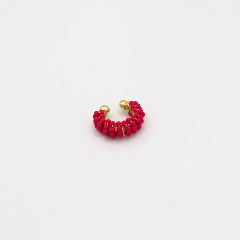 Fuchsia Twisted Ear Cuff Connection Golden