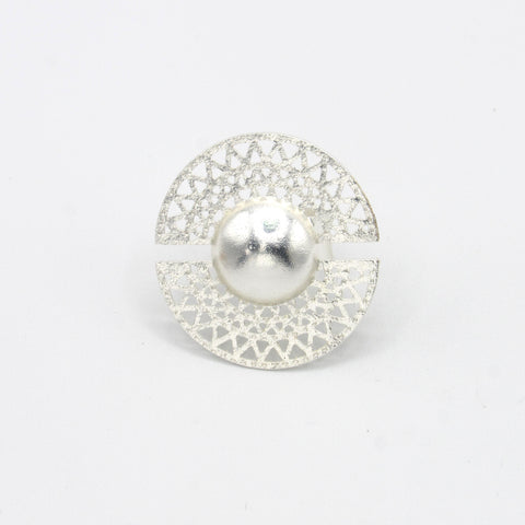 Big Seed Silver-Tone Ring