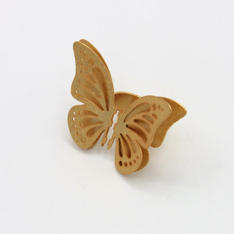 Big Half Butterfly Golden Ring