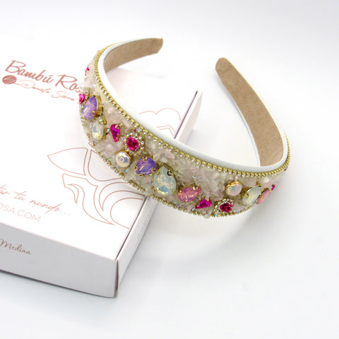 White Stones Connection Headband