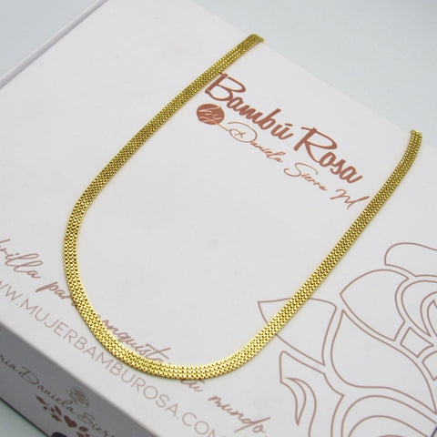 Plain Chain Golden Necklace