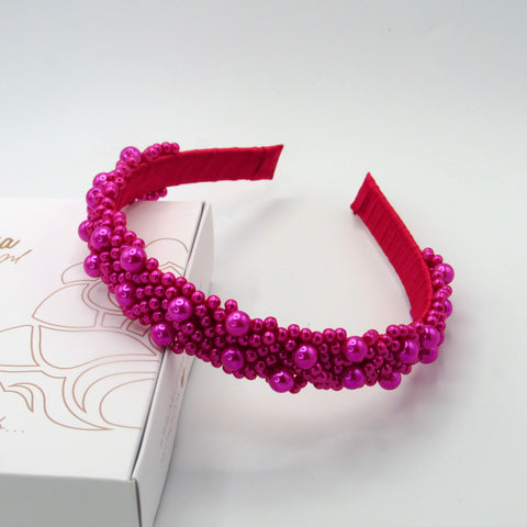 Spheres Connection Fuchsia Headband