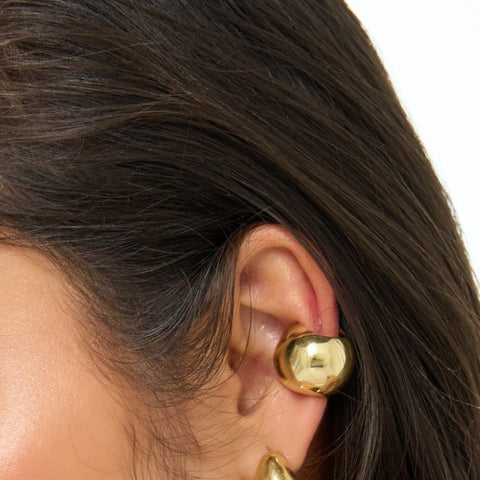 Sphere Golden Ear Cuff