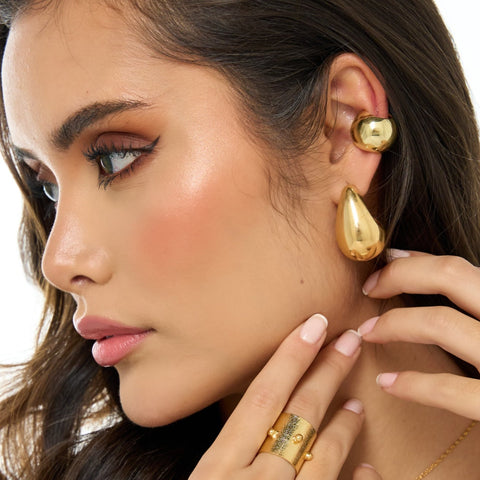 Irregular Golden Studs Earrings