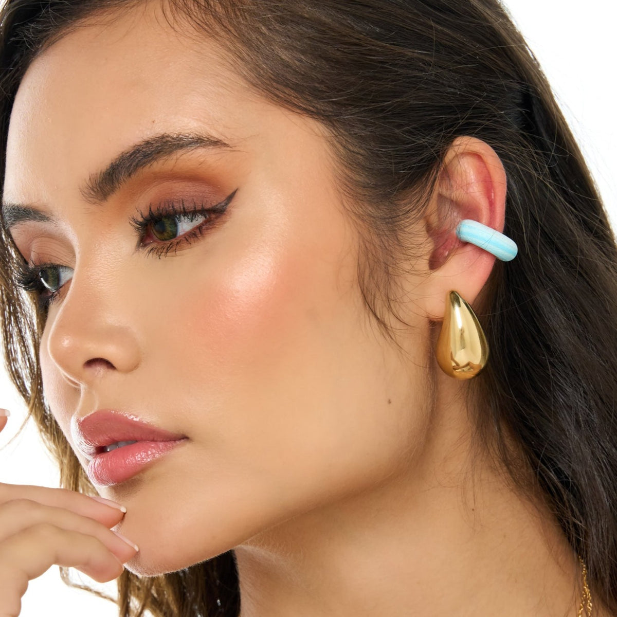 Drop Golden Studs Earrings