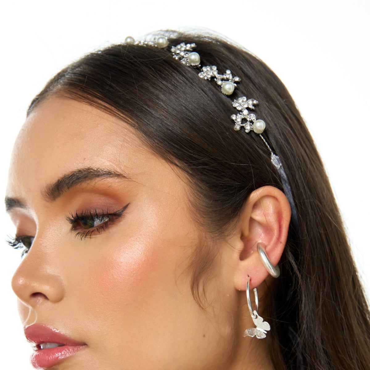 Sparkly Musa Silver-Tone Tiara