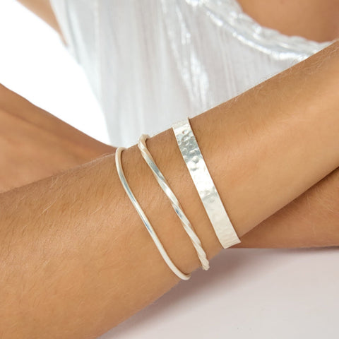 X3 Silver-Tone Bracelet Set