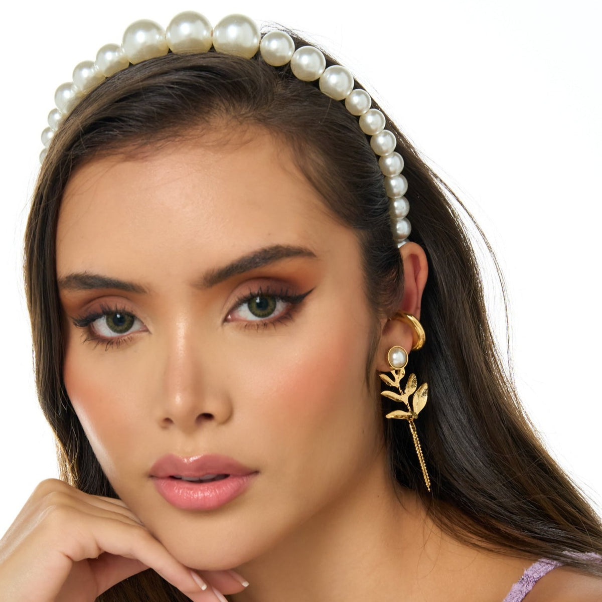 Pearls White Headband