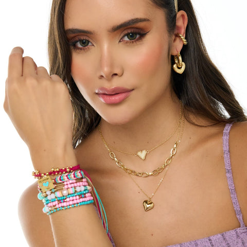 Multicolored Musa Bracelets Set