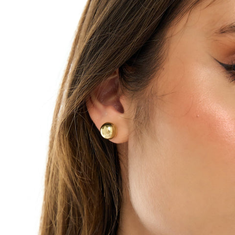 Spheres Golden Studs Earrings + Ear Cuff