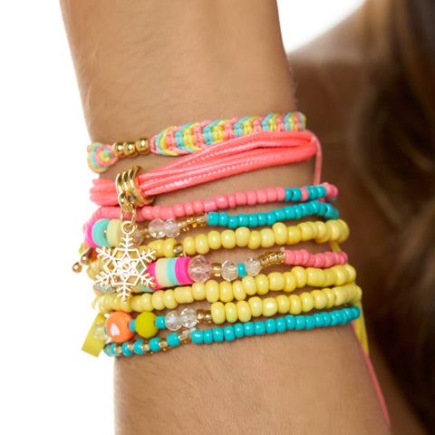 Woven Neon Musa Bracelets Set