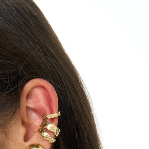 X3 Golden Ear Cuff