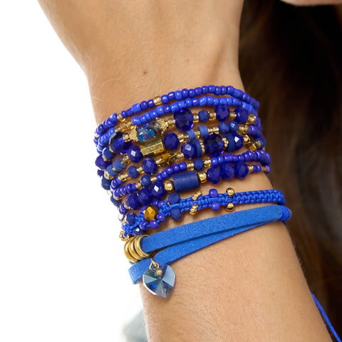 Blue Musa Bracelets Set