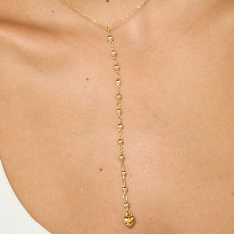 Heart Golden Chain Necklace